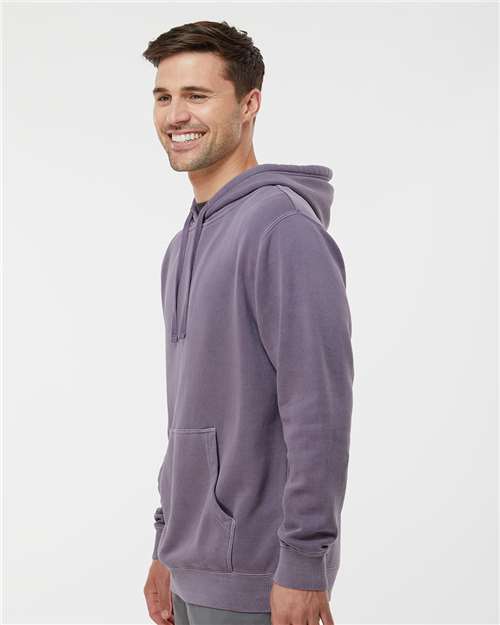 Pigment Plum Midweight Pigment-Dyed Hooded Sweatshirt - PRM4500