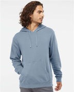 Pigment Slate Blue Midweight Pigment-Dyed Hooded Sweatshirt - PRM4500