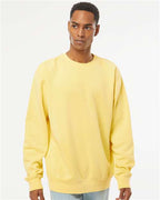Pigment Yellow Midweight Pigment-Dyed Crewneck Sweatshirt - PRM3500