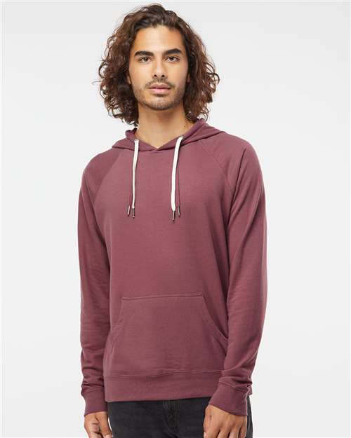 Port Icon Lightweight Loopback Terry Hooded Sweatshirt - SS1000
