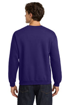 Purple Gildan Heavy Blend Crewneck Sweatshirt. 18000
