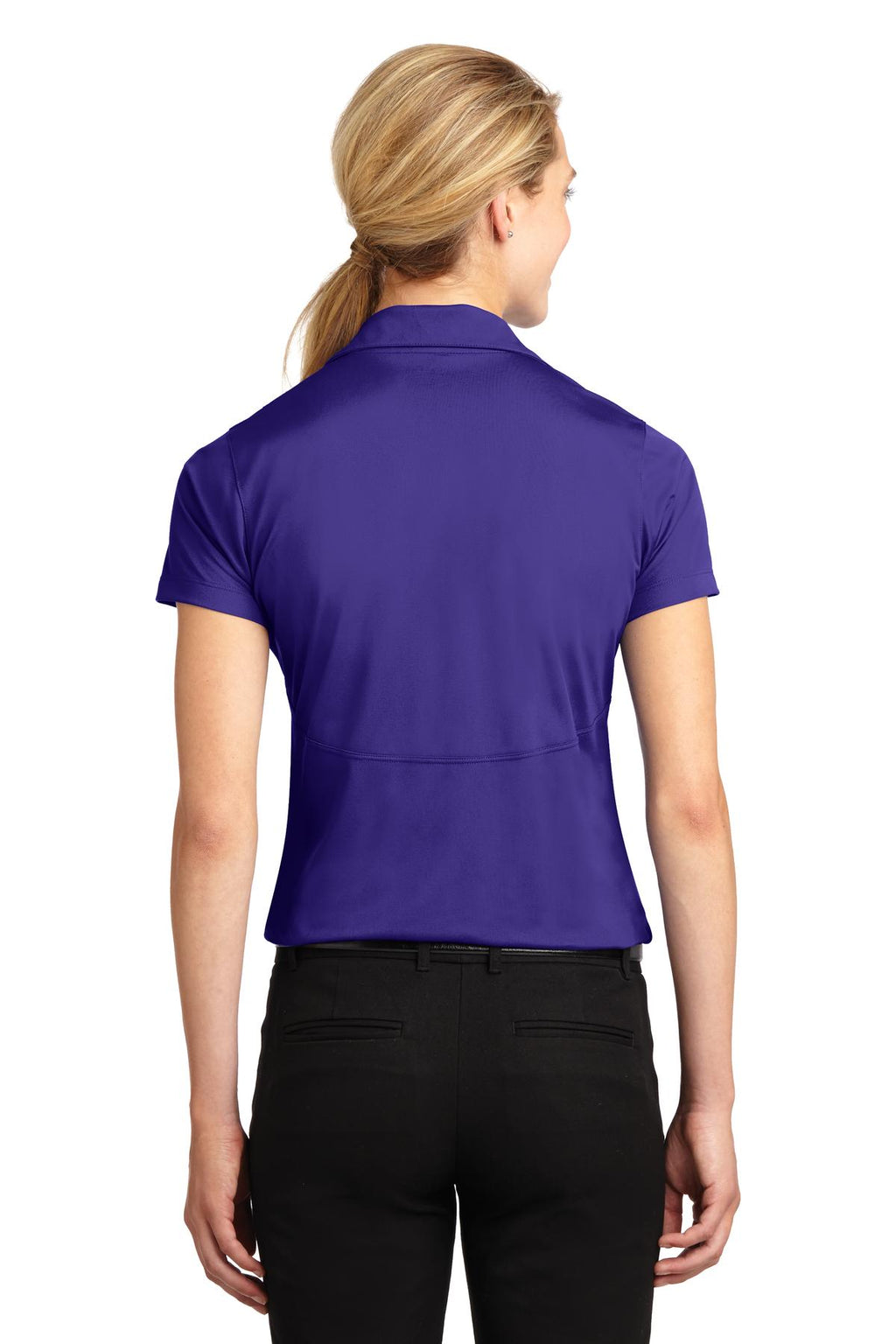 Purple Sport-Tek Women's Micropique Sport-Wick Polo. LST650