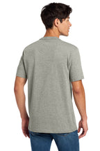 Rainstrm Gry H New Era Heritage Blend Crew Tee. NEA100