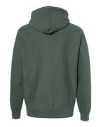 Rear View of Alpine Green Legend - Premium Heavyweight Cross-Grain Hooded Sweatshirt - IND5000P