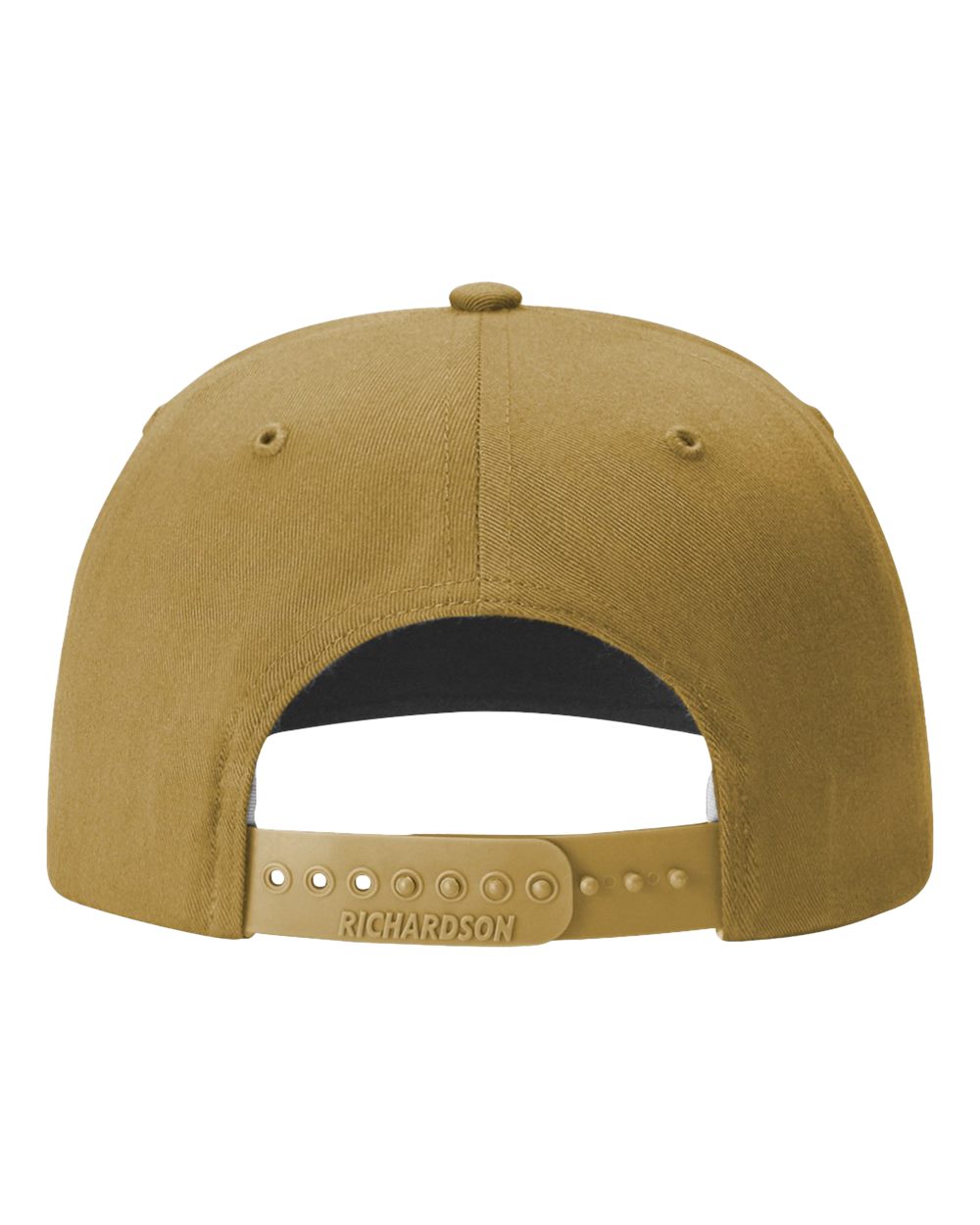 Rear View of Amber Gold Twill Back Trucker Cap - 312