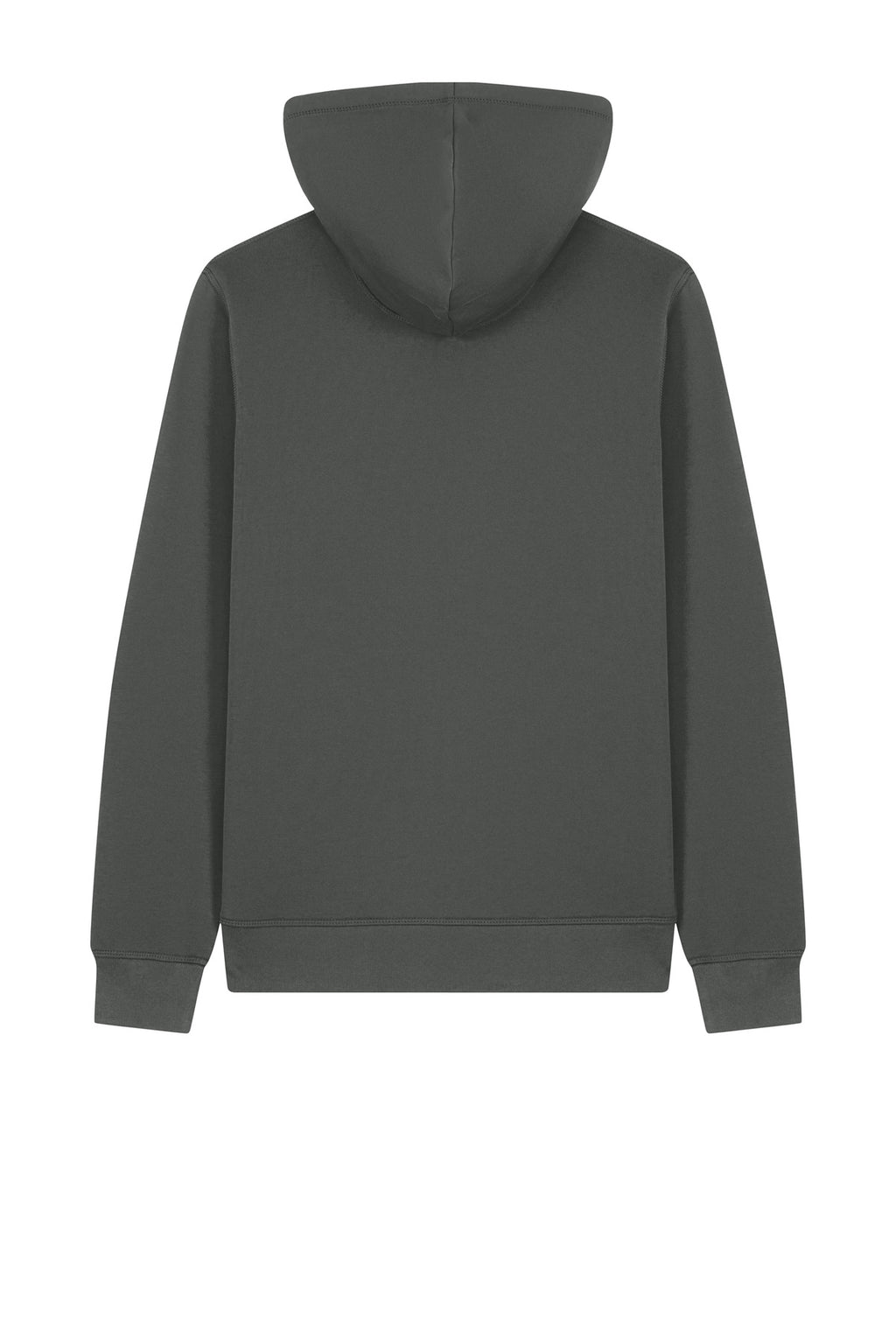 Rear View of Anthracite Stanley/Stella Unisex Mixer Full-Zip Hooded Sweatshirt SXU011