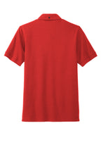Rear View of AppleRed Mercer+Mettle Stretch Heavyweight Pique Polo MM1000