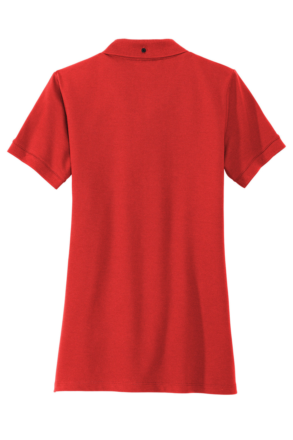 Rear View of AppleRed Mercer+Mettle Women's Stretch Heavyweight Pique Polo MM1001