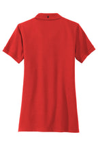 Rear View of AppleRed Mercer+Mettle Women's Stretch Heavyweight Pique Polo MM1001
