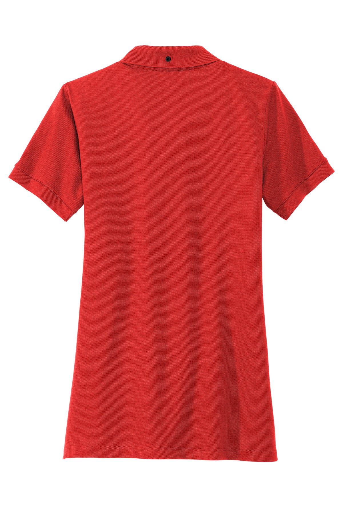 Rear View of AppleRed Mercer+Mettle Women's Stretch Heavyweight Pique Polo MM1001