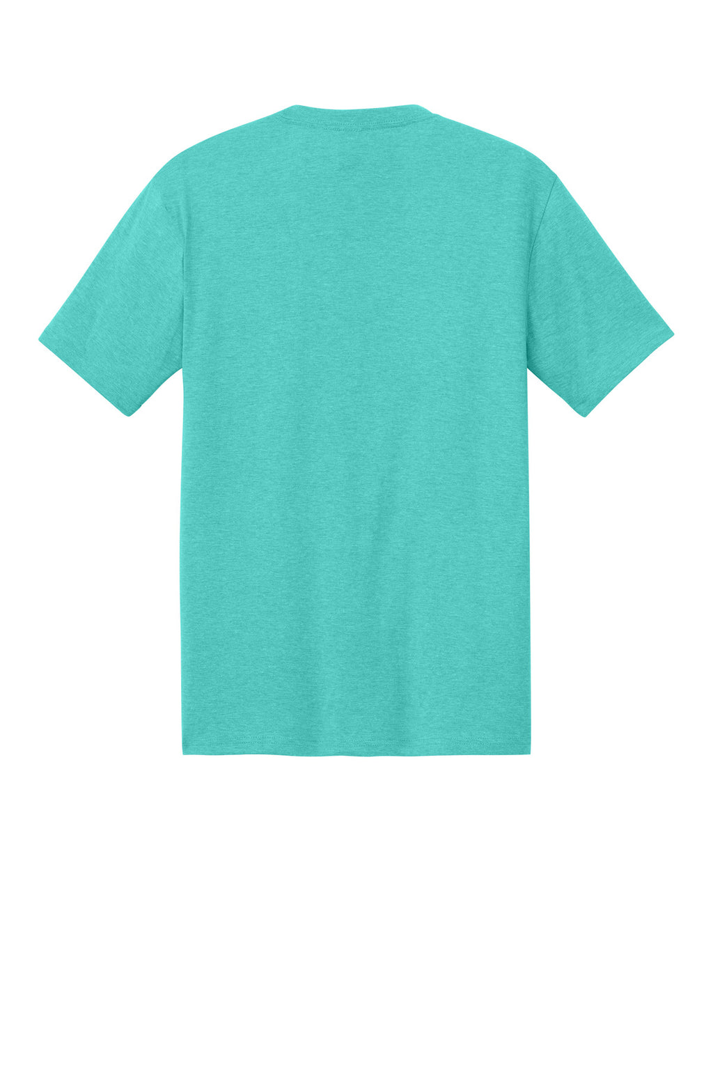 Rear View of AquaHthr District Perfect Tri Tee. DM130