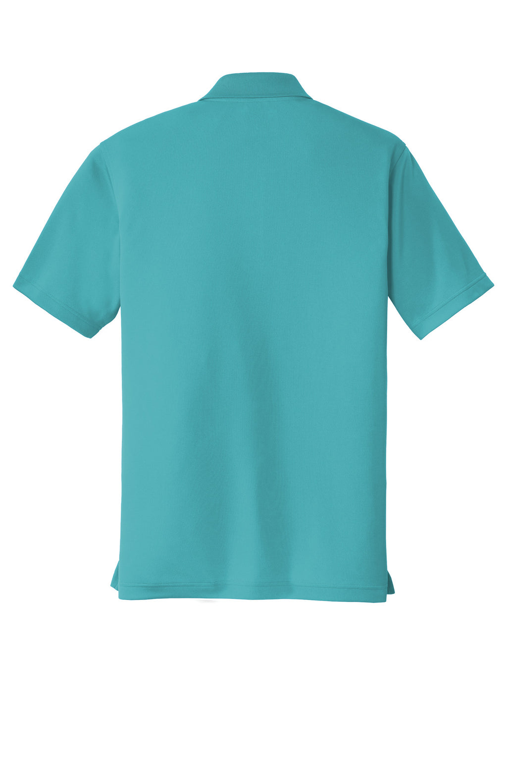 Rear View of Aquamarine Port Authority Dry Zone UV Micro-Mesh Polo. K110