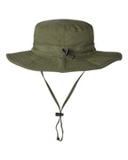 Rear View of Army Green Ultralight Booney - GB400