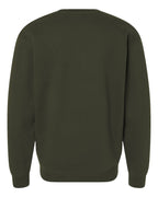 Rear View of Army Heavyweight Crewneck Sweatshirt - IND3000