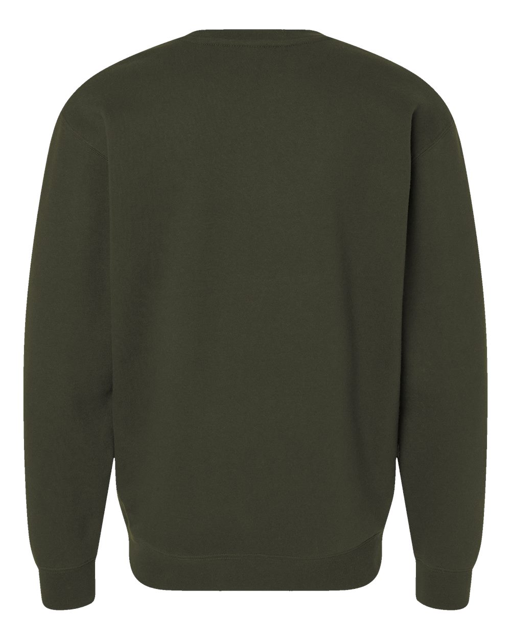 Rear View of Army Heavyweight Crewneck Sweatshirt - IND3000