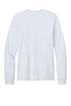 Rear View of Ash BELLA+CANVAS Unisex Jersey Long Sleeve Tee. BC3501