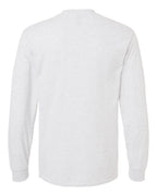 Rear View of Ash DryBlend® 50/50 Long Sleeve T-Shirt - 8400