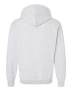 Rear View of Ash DryBlend® Hooded Sweatshirt - 12500