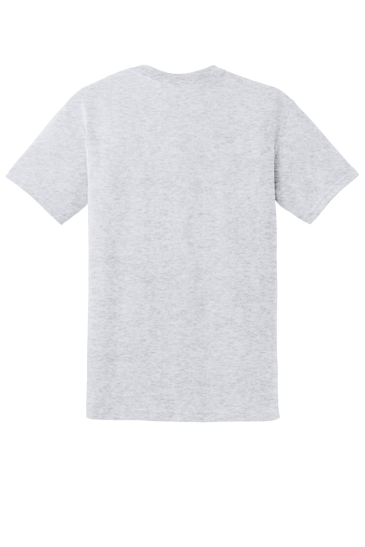 Rear View of Ash Gildan DryBlend 50 Cotton/50 Poly T-Shirt. 8000