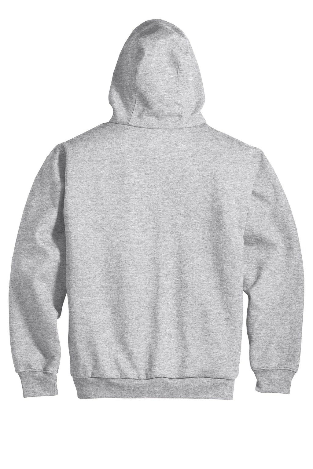 Rear View of Ath Heather CornerStone - Heavyweight Full-Zip Hooded Sweatshirt with Thermal Lining. CS620