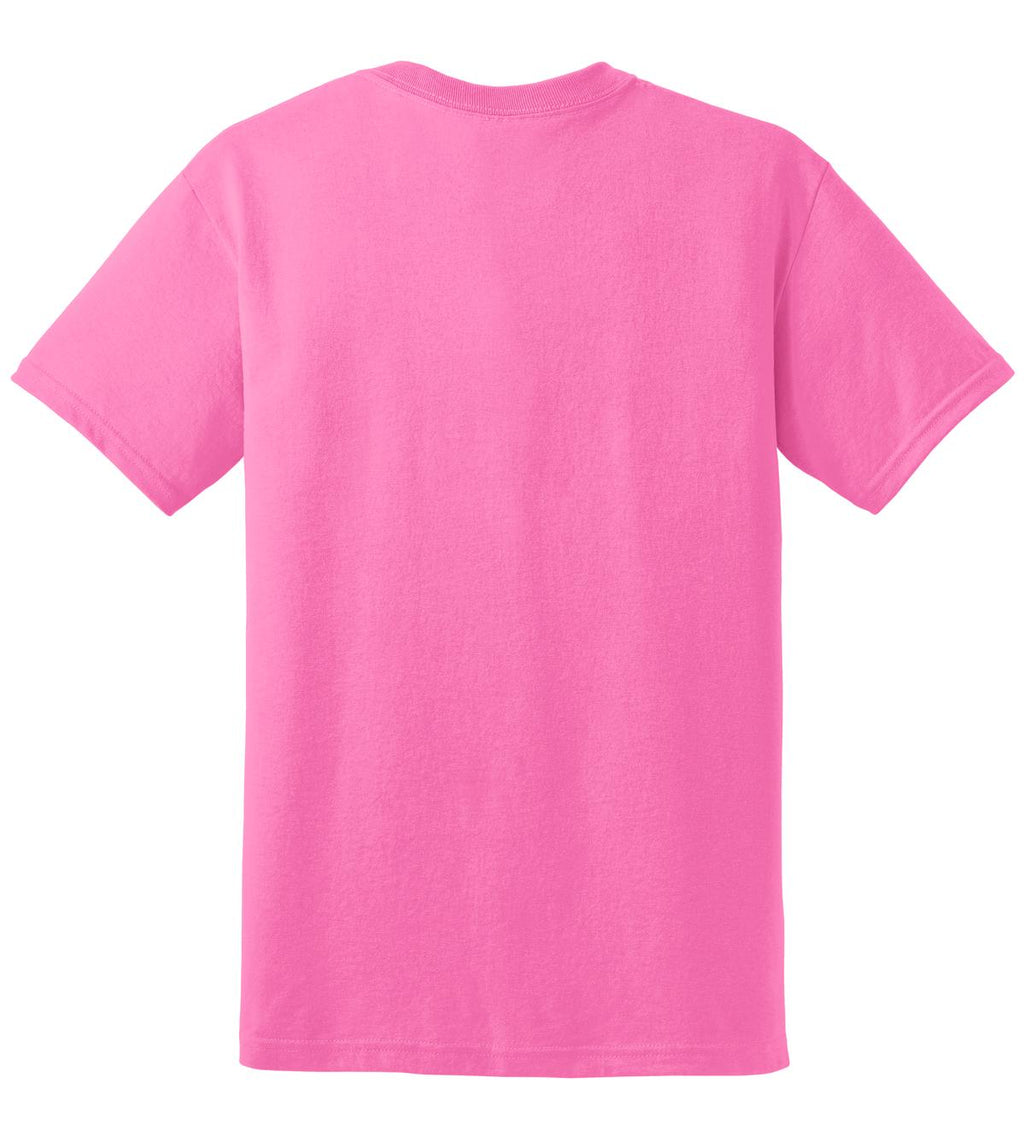 Rear View of AZALEA Gildan DryBlend 50 Cotton/50 Poly T-Shirt. 8000