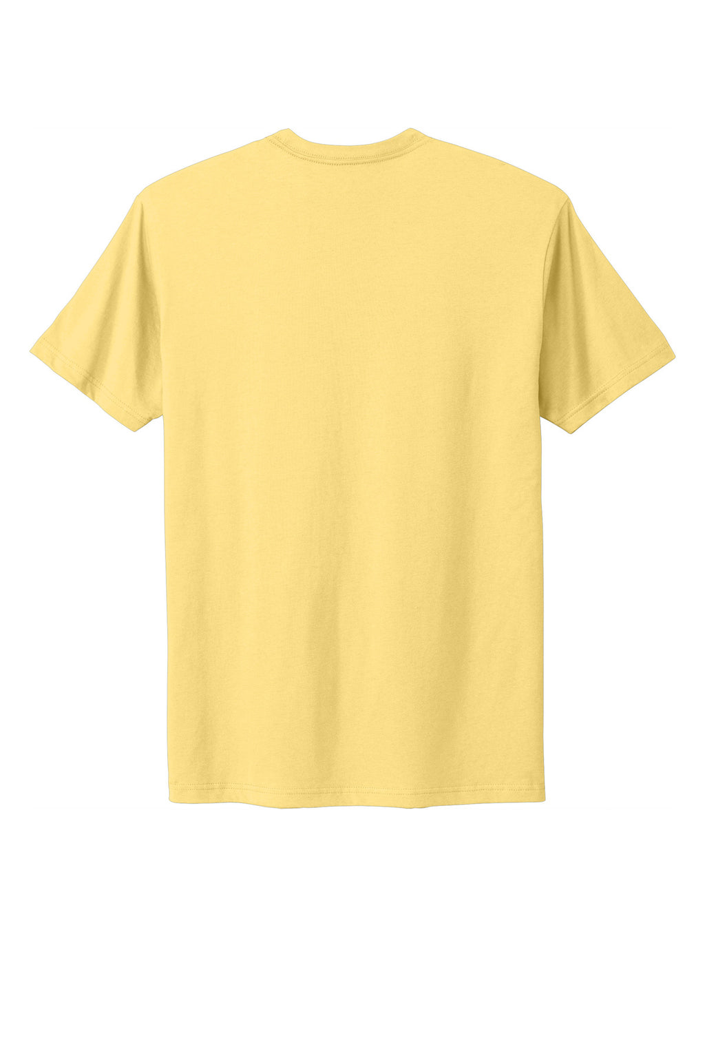 Rear View of BananaCrm Next Level Apparel Adult Cotton Tee. NL3600