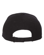 Rear View of Black 110® Cool & Dry Mini-Piqué Cap - 110P