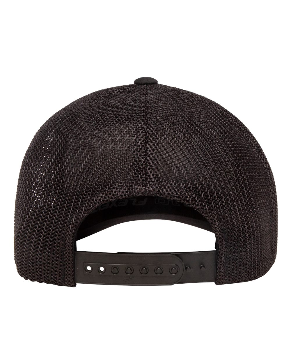 Rear View of Black 110® Recycled Mesh Cap - 110R