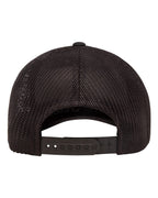 Rear View of Black 110® Recycled Mesh Cap - 110R