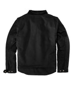 Rear View of Black Carhartt Duck Detroit Jacket CT103828