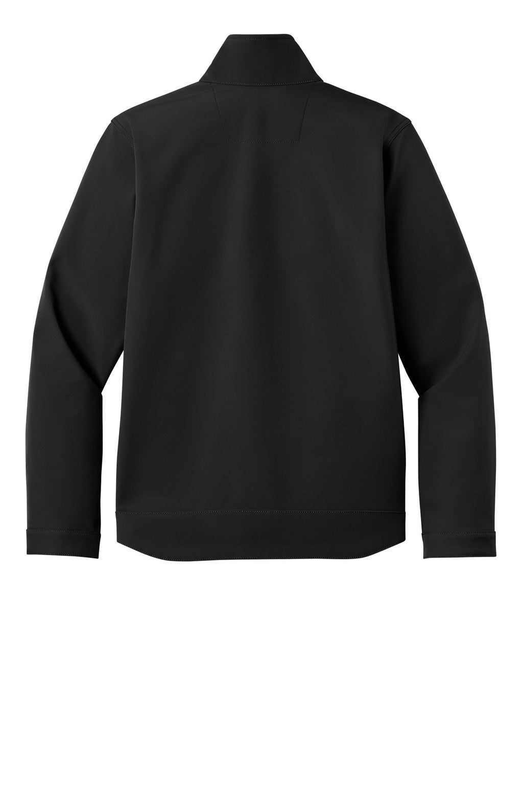 Rear View of Black Carhartt Rain Defender Soft Shell Jacket CT106438