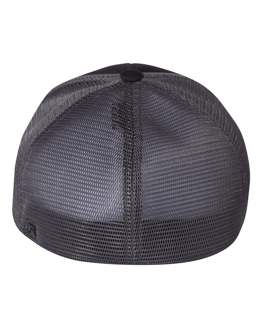 Rear View of Black/ Charcoal Split Pulse Sportmesh R-Flex Cap - 172