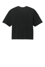 Rear View of Black Comfort Colors Women's Heavyweight Boxy Tee 3023CL