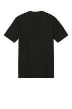 Rear View of Black District Perfect Tri Tee. DM130