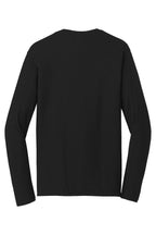 Rear View of Black District Very Important Tee Long Sleeve. DT6200