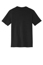 Rear View of Black District Very Important Tee V-Neck. DT6500