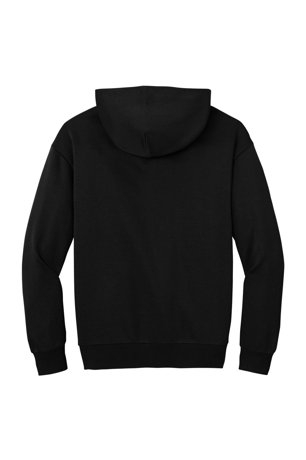 Rear View of Black District V.I.T. Heavyweight Fleece Hoodie DT6150