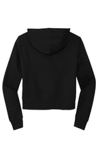 Rear View of Black District Women's V.I.T. Fleece Full-Zip Hoodie DT6103