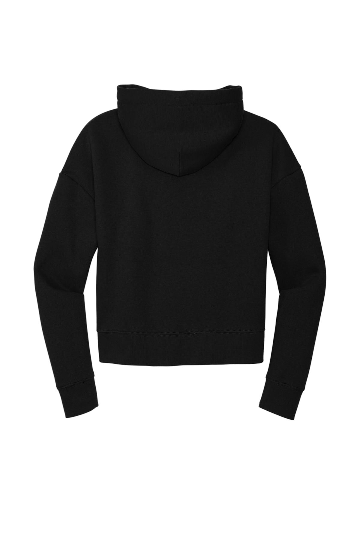 Rear View of Black District Women's V.I.T. Fleece Hoodie DT6101