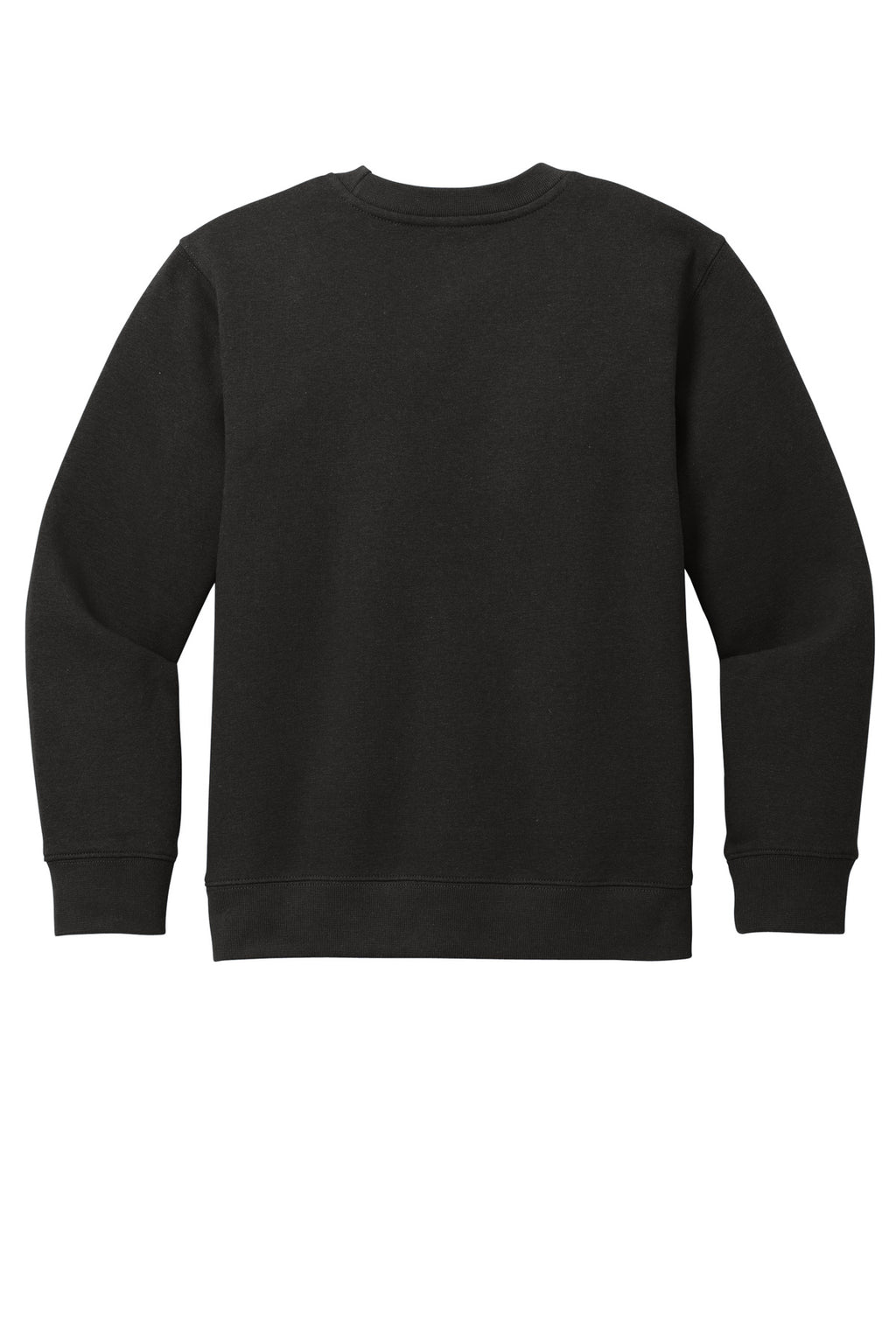 Rear View of Black District Youth V.I.T. Fleece Crew DT6104Y
