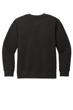 Rear View of Black District Youth V.I.T. Fleece Crew DT6104Y
