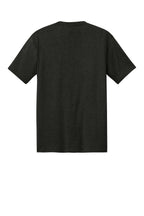 Rear View of Black Frost District Perfect Tri Tee. DM130