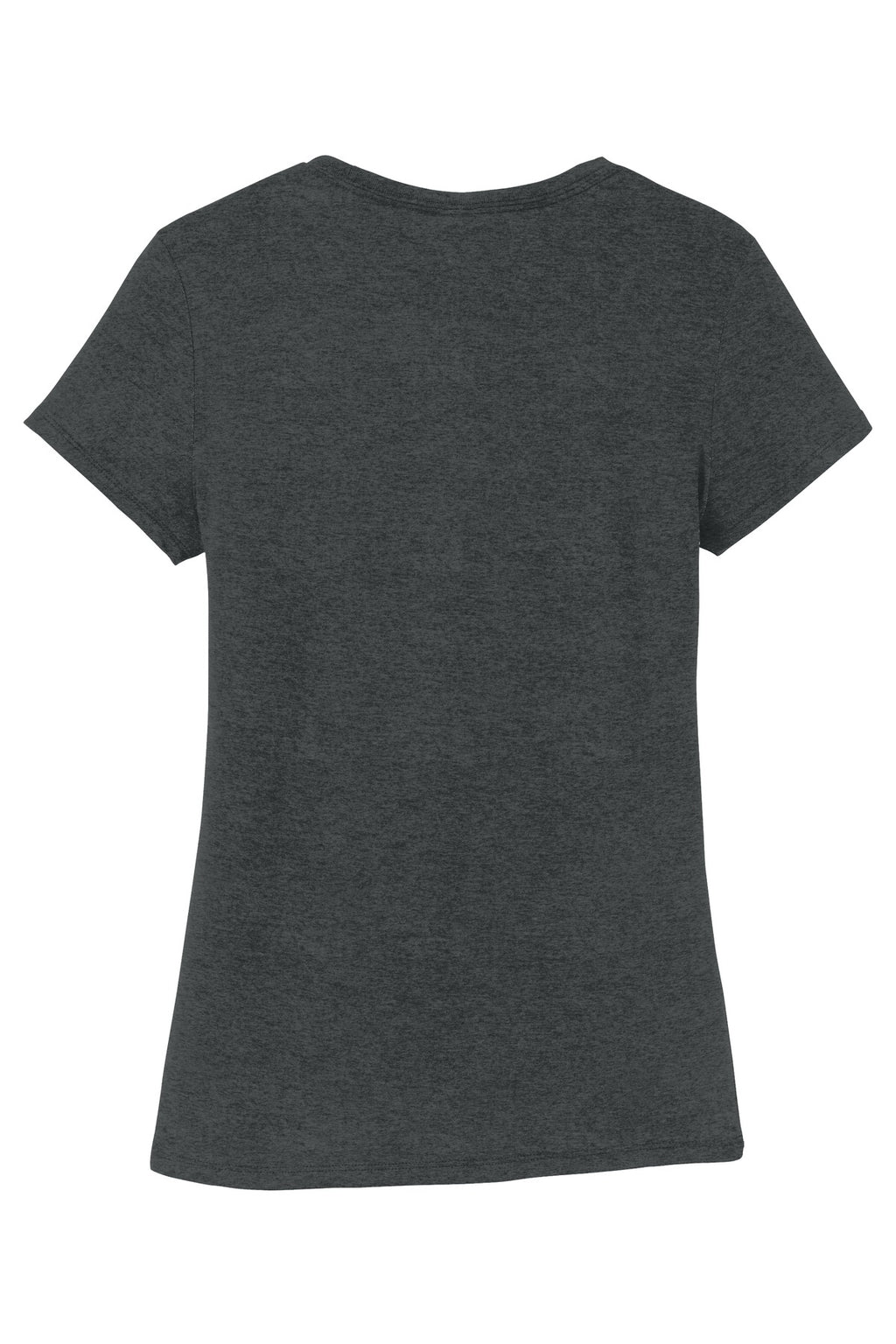 Rear View of Black Frost District Women's Perfect Tri Tee. DM130L