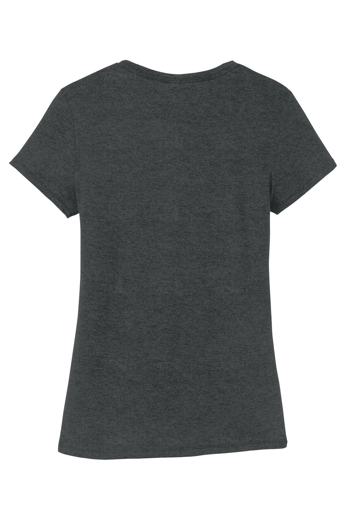 Rear View of Black Frost District Women's Perfect Tri Tee. DM130L