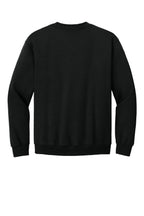 Rear View of Black Gildan Heavy Blend Crewneck Sweatshirt. 18000