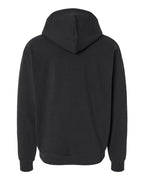 Rear View of Black Mainstreet Hooded Sweatshirt - IND420XD