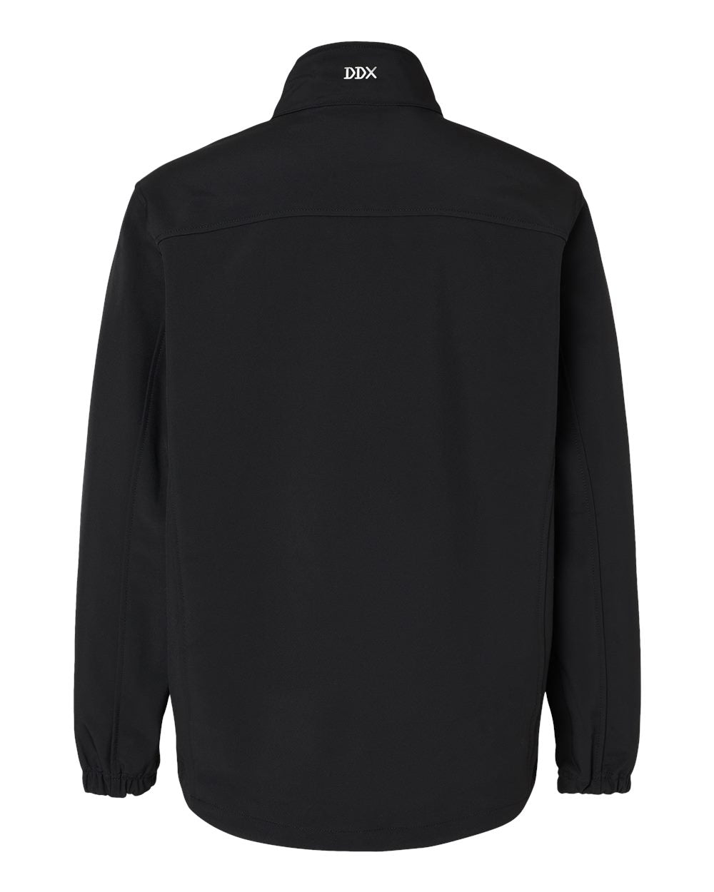 Rear View of Black Motion Soft Shell Jacket - 5350