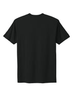 Rear View of Black Next Level Apparel Adult Cotton Tee. NL3600