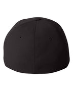 Rear View of Black Pro-Formance® Cap - 6580