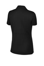 Rear View of Black Sport-Tek Women's Micropique Sport-Wick Polo. LST650